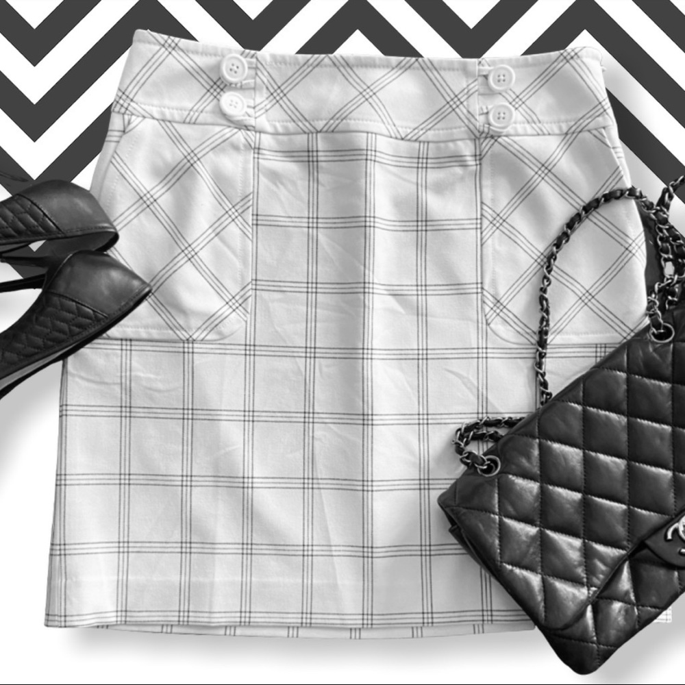 👜   Loft Windowpane Skirt   👠